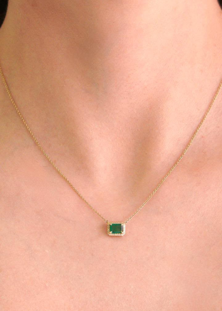 Gargantilla Esmeralda & Diamantes
