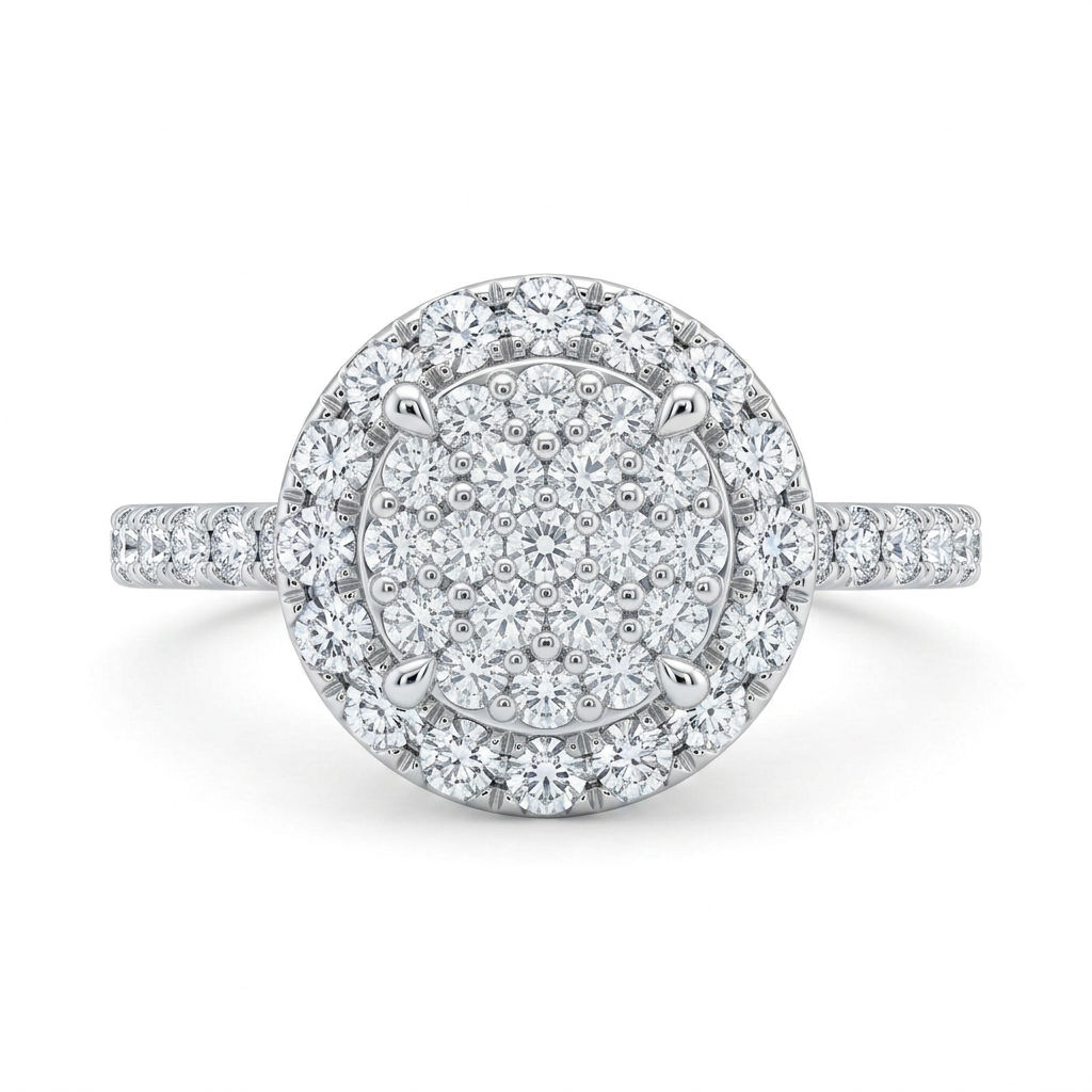 Anillo con 21 Diamantes