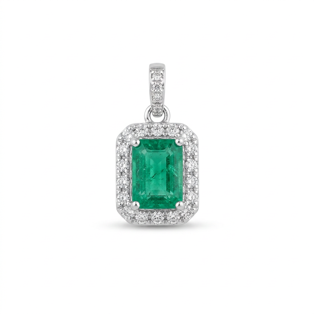 Mini Charm Esmeralda & Diamantes