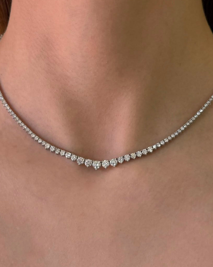 Collar Tennis Riviera de Diamantes 10 cts