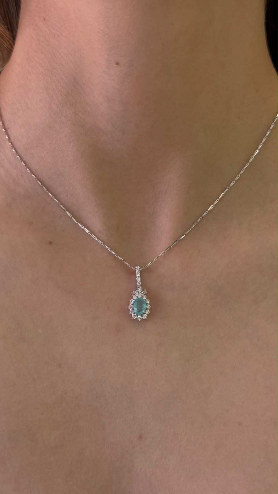 Gargantilla con Dije Paraiba & Diamantes
