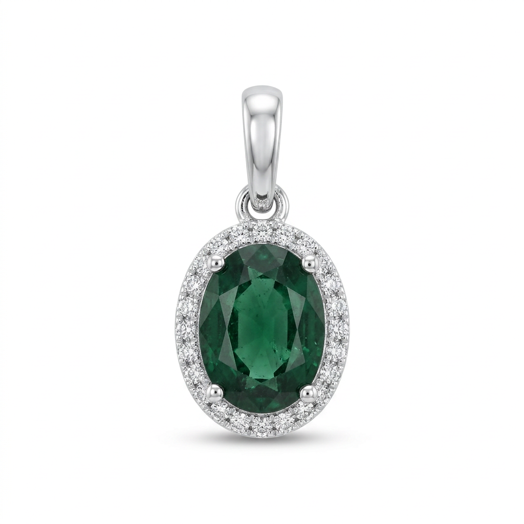 Dije Esmeralda Oval