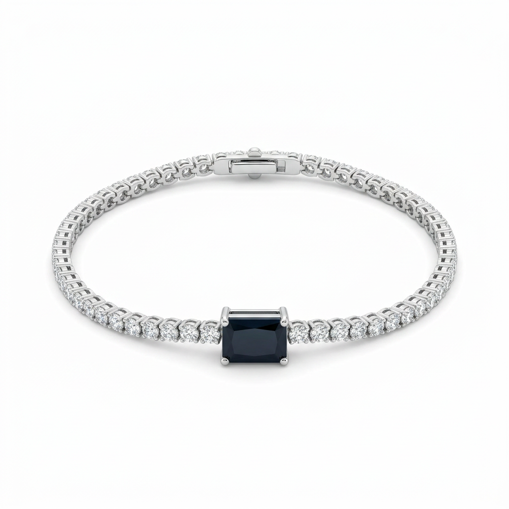 Pulsera con Zafiro Central
