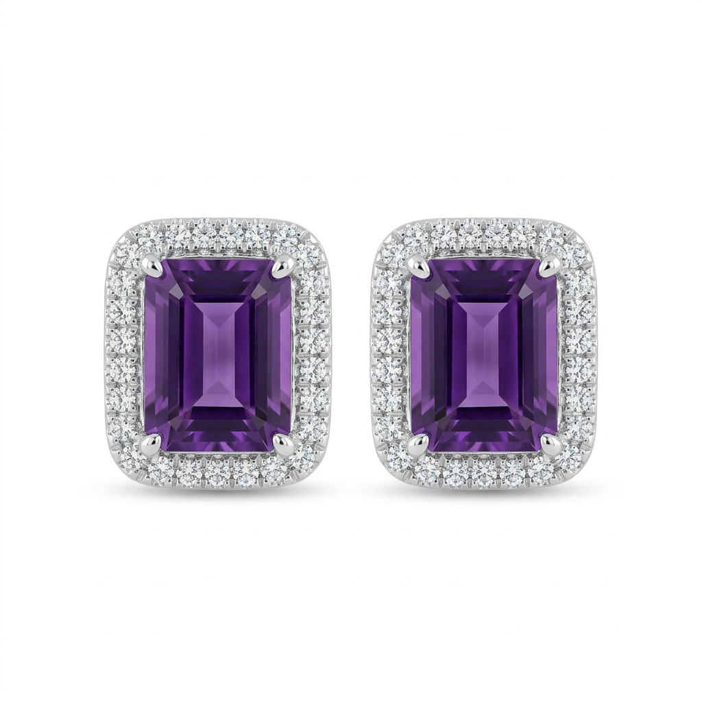 Aretes Amatista