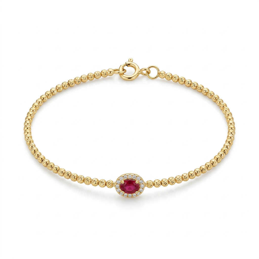 Pulsera Rubí Boleada