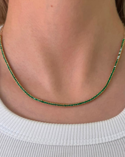 Collar Tennis de Esmeraldas