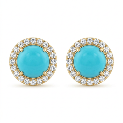 Aretes Turquesa Round