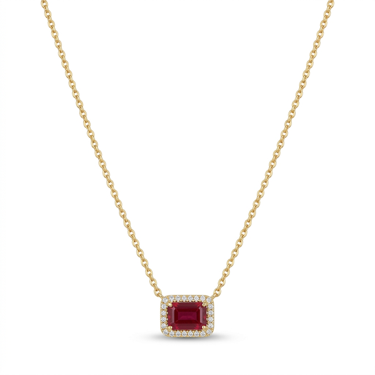 Gargantilla Rubí & Diamantes
