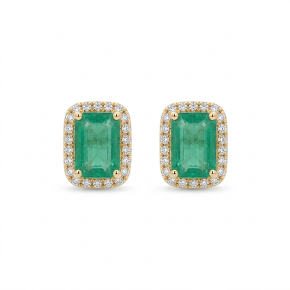Esmeraldas & Halo de Diamantes