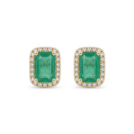 Esmeraldas & Halo de Diamantes