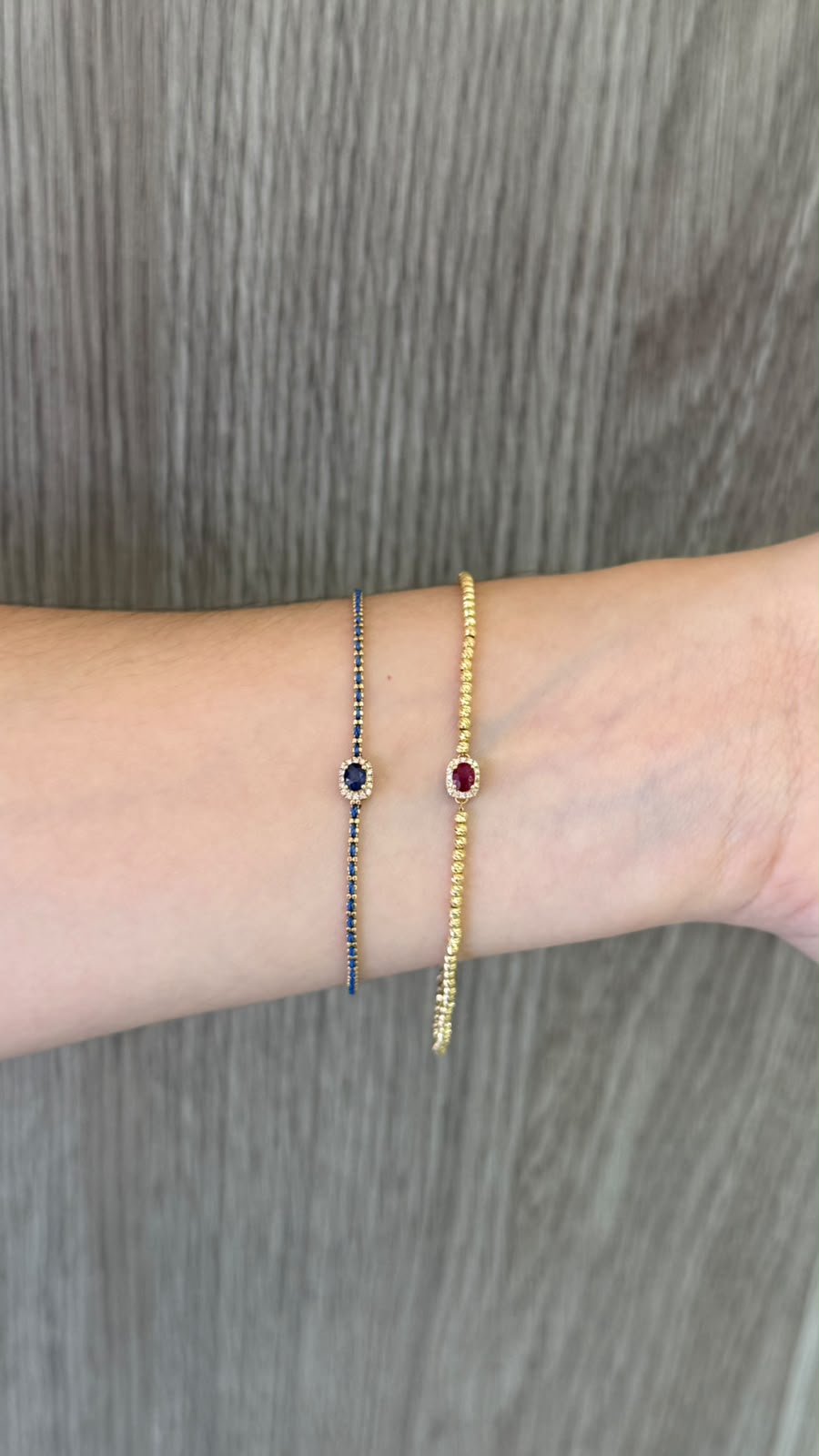 Pulsera Zafiro Tejido Azul