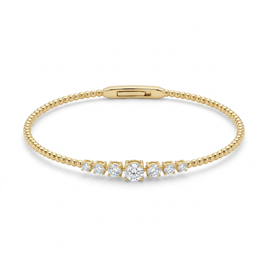 Brazalete Rigido con Diamantes