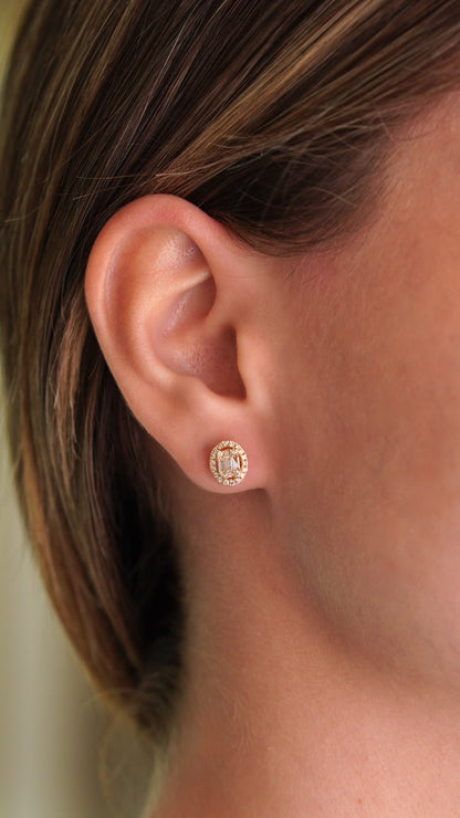 Aretes Diamantes Oval