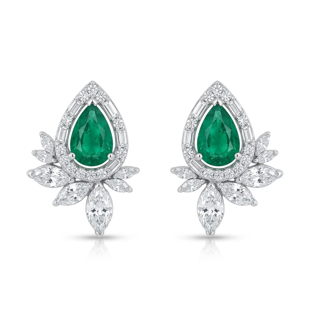 Aretes con Esmeralda