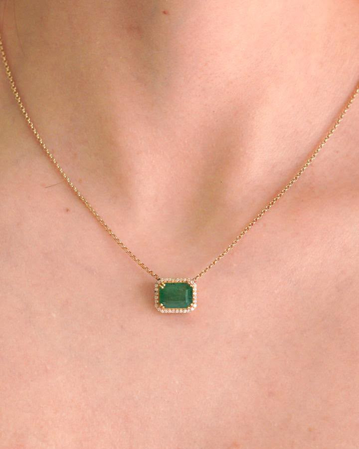 Gargantilla con Esmeralda & Diamantes