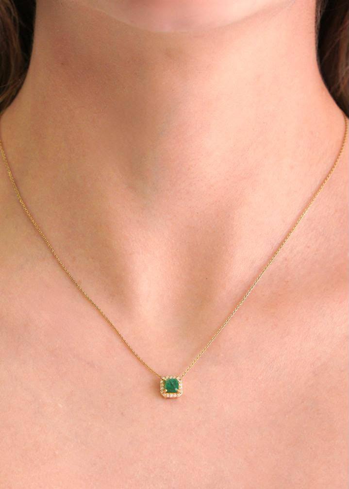 Gargantilla Esmeralda & Diamantes