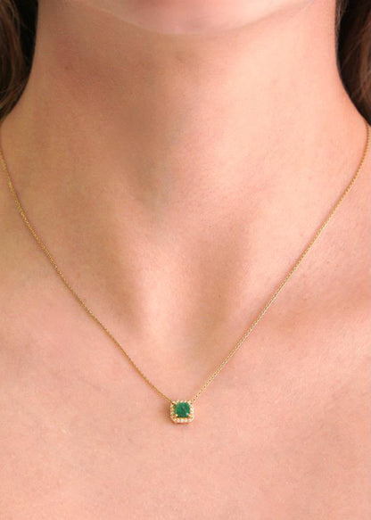 Gargantilla Esmeralda & Diamantes