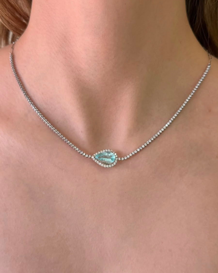 Collar de Diamantes & Paraiba