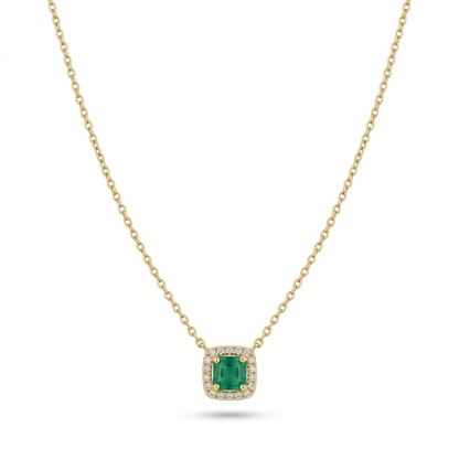 Gargantilla Esmeralda & Diamantes