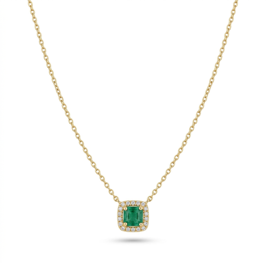 Gargantilla Esmeralda & Diamantes