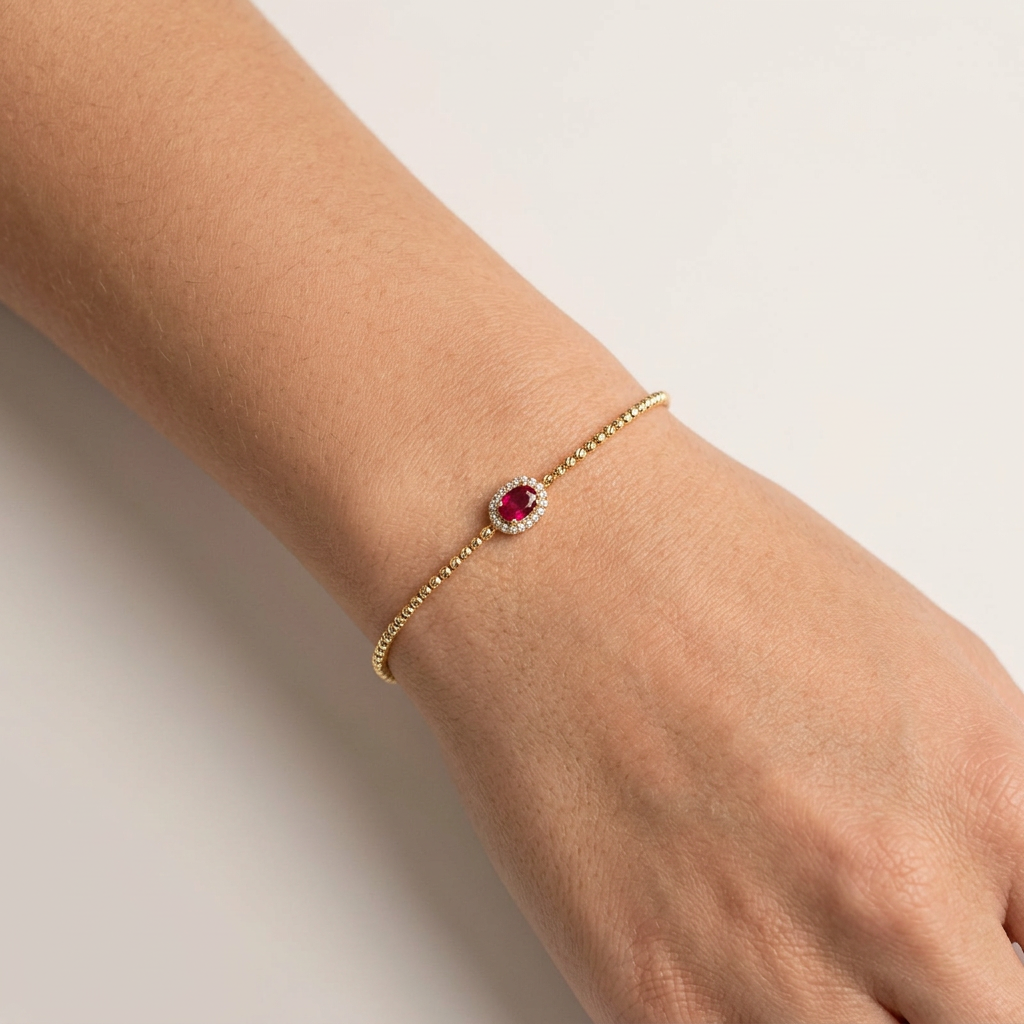 Pulsera Rubí Boleada