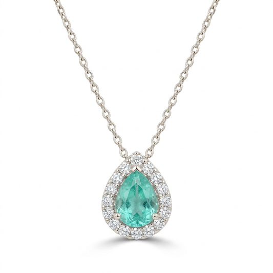 Gargantilla Paraiba & Diamantes