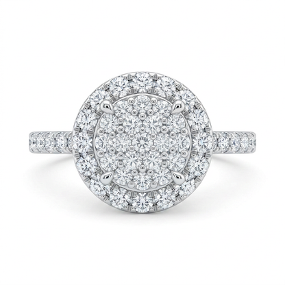Anillo con 21 Diamantes