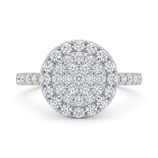 Anillo con 21 Diamantes