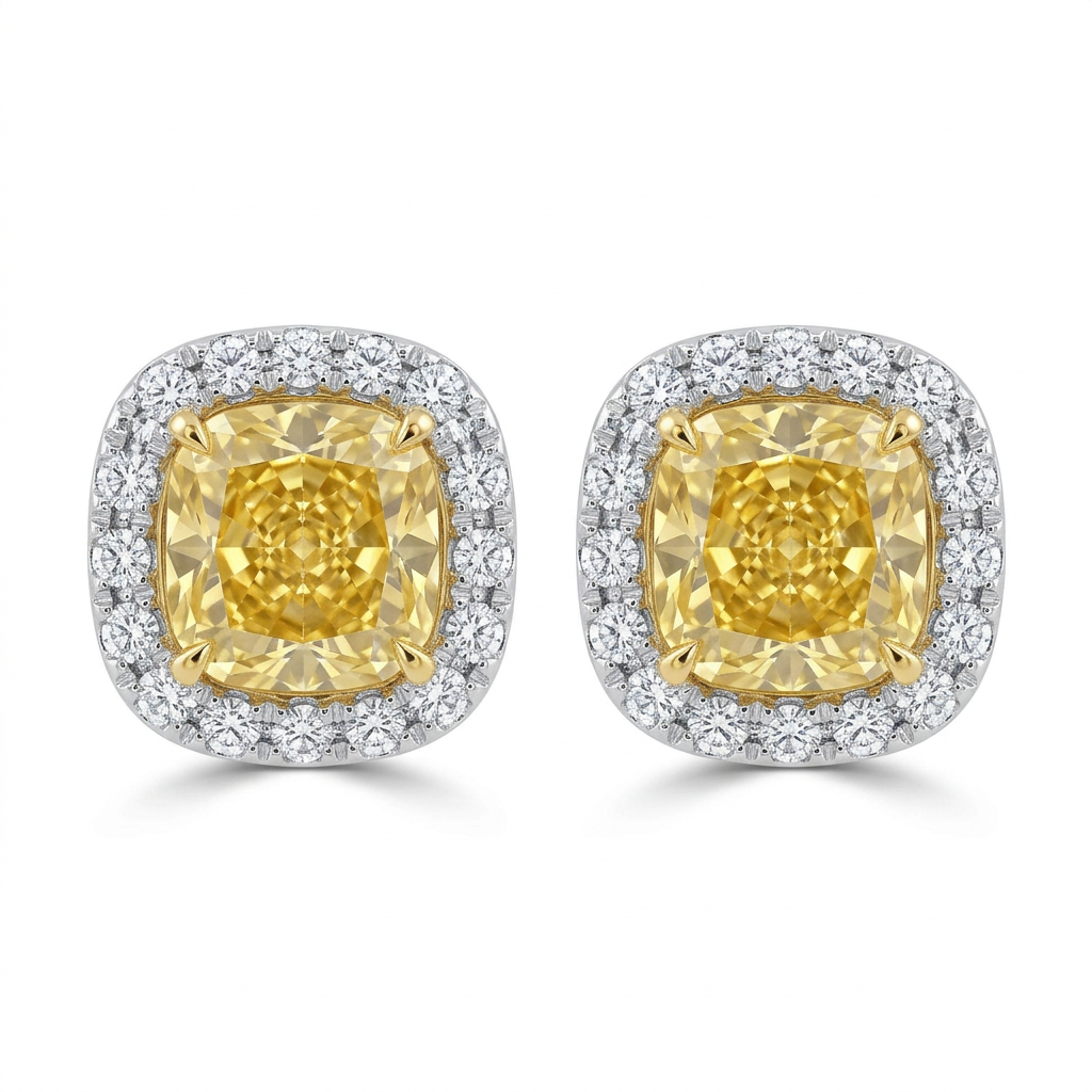 Aretes Diamantes Canario