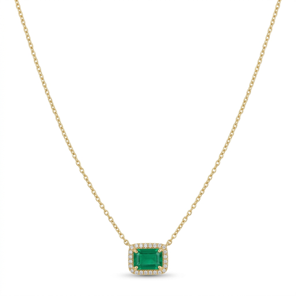Gargantilla Esmeralda & Diamantes