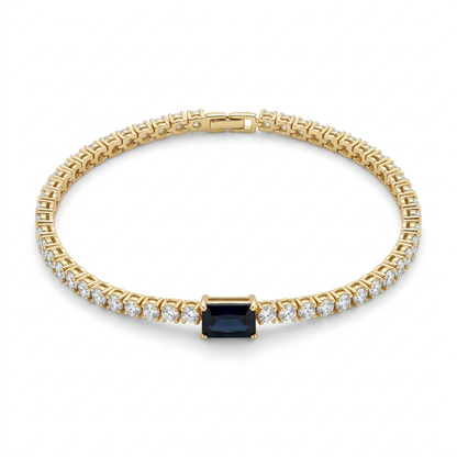Pulsera Tennis Zafiro