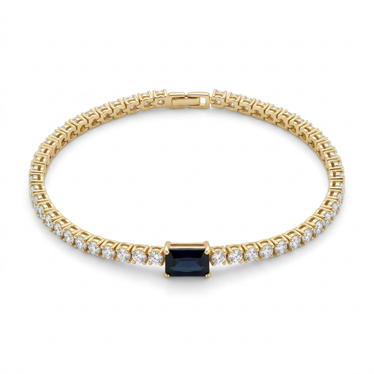 Pulsera Tennis Zafiro