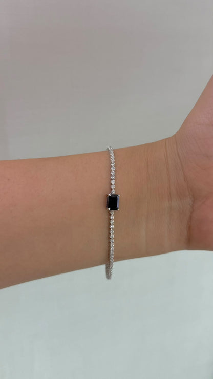 Pulsera con Zafiro Central