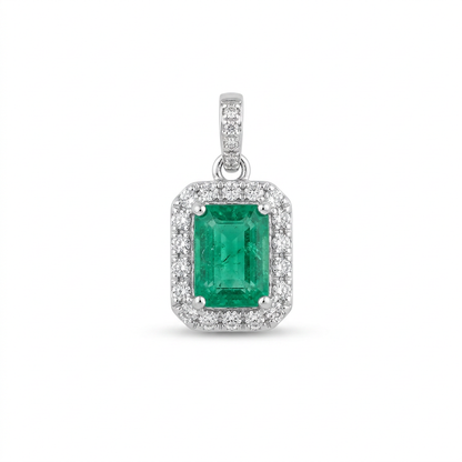Mini Charm Esmeralda & Diamantes