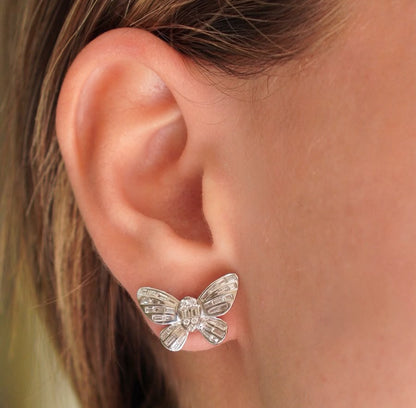 Aretes Mariposa con Diamantes