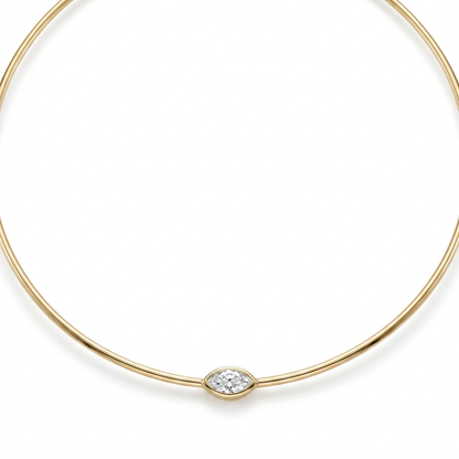 Gargantilla Rígida con Diamante