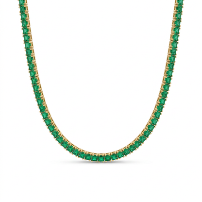 Collar Tennis de Esmeraldas