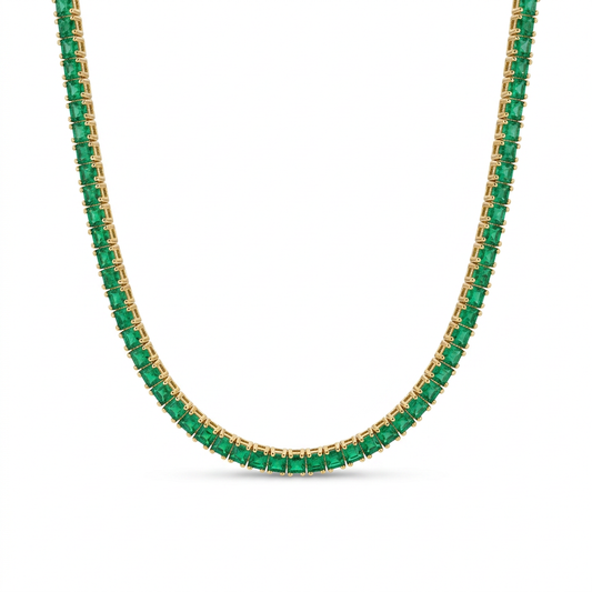Collar Tennis de Esmeraldas
