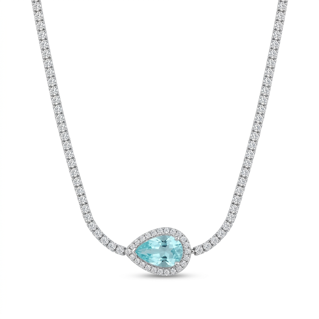 Collar de Diamantes & Paraiba