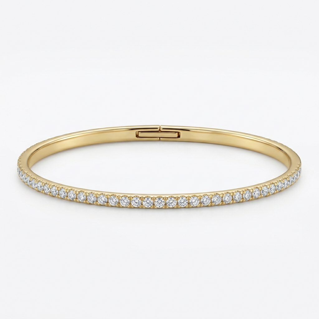 Brazalete Rigido de Diamantes