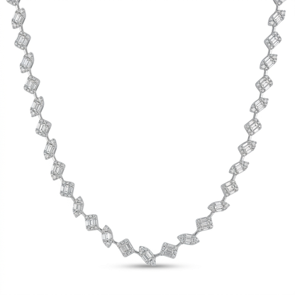 Gargantilla Cluster de Diamantes