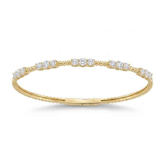 Brazalete Rigido con Diamantes
