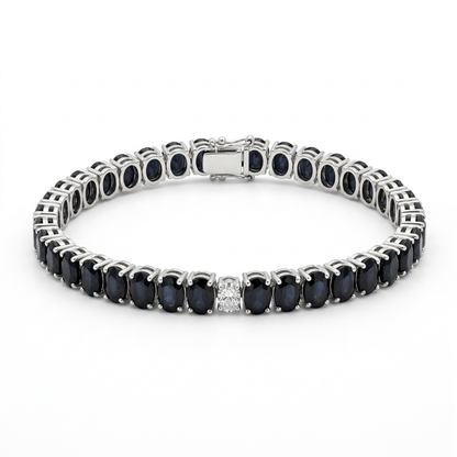 Brazalete Zafiro Azul & Diamantes