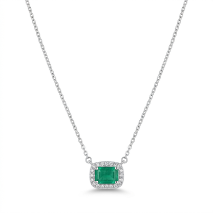 Gargantilla Esmeralda & Diamantes