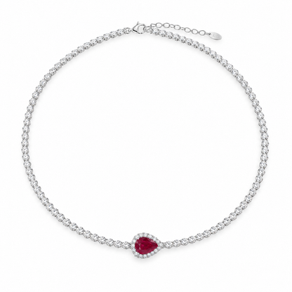 Choker Rubí & Diamantes