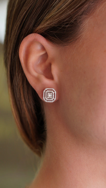 Aretes Cuadro de Diamantes