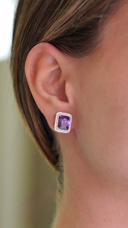 Aretes Amatista
