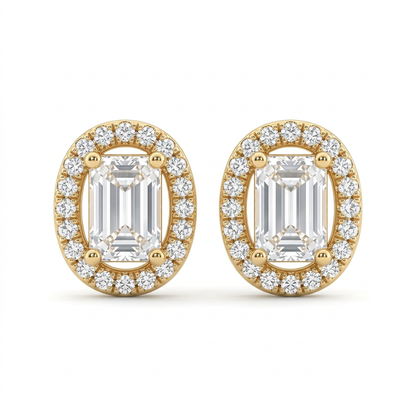 Aretes Diamantes Oval