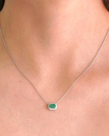 Gargantilla Esmeralda & Diamantes