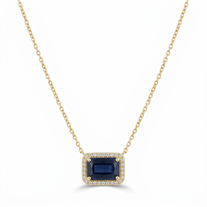 Gargantilla Zafiro & Diamantes
